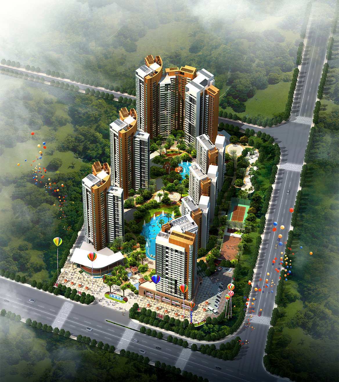 東莞萬科香樹麗舍小區(qū)景觀設計