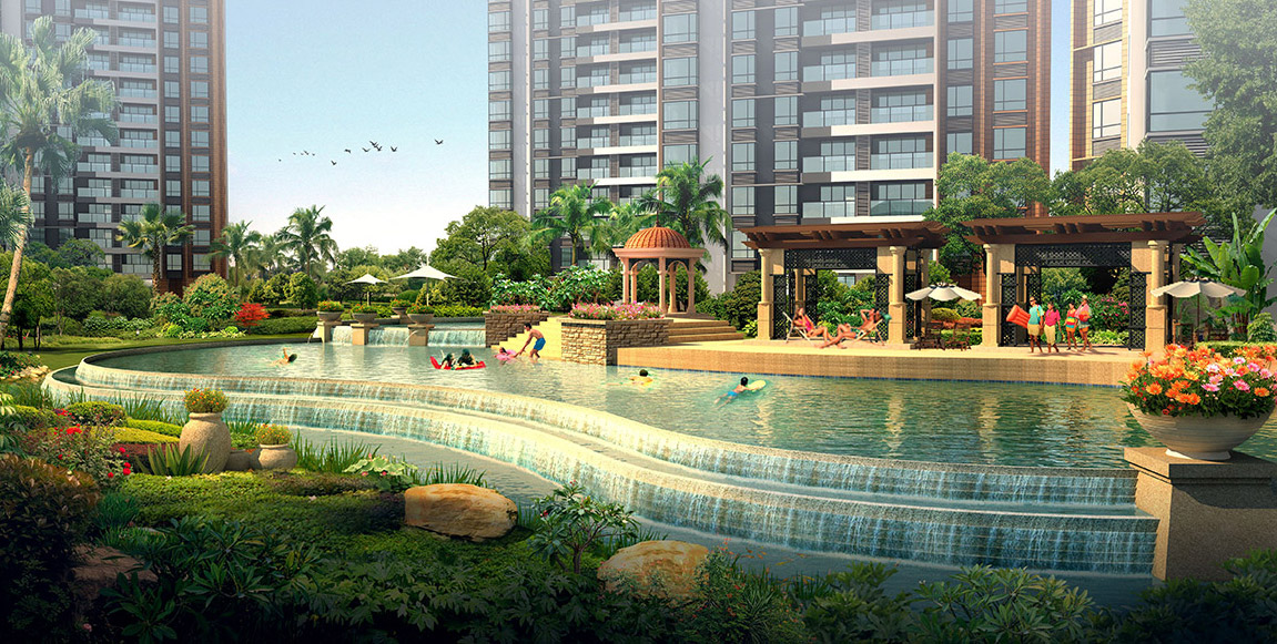 小區(qū)景觀(guān)設(shè)計(jì)水景設(shè)計(jì)圖片