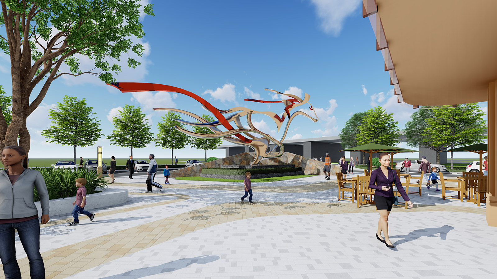 地產(chǎn)景觀設計效果圖