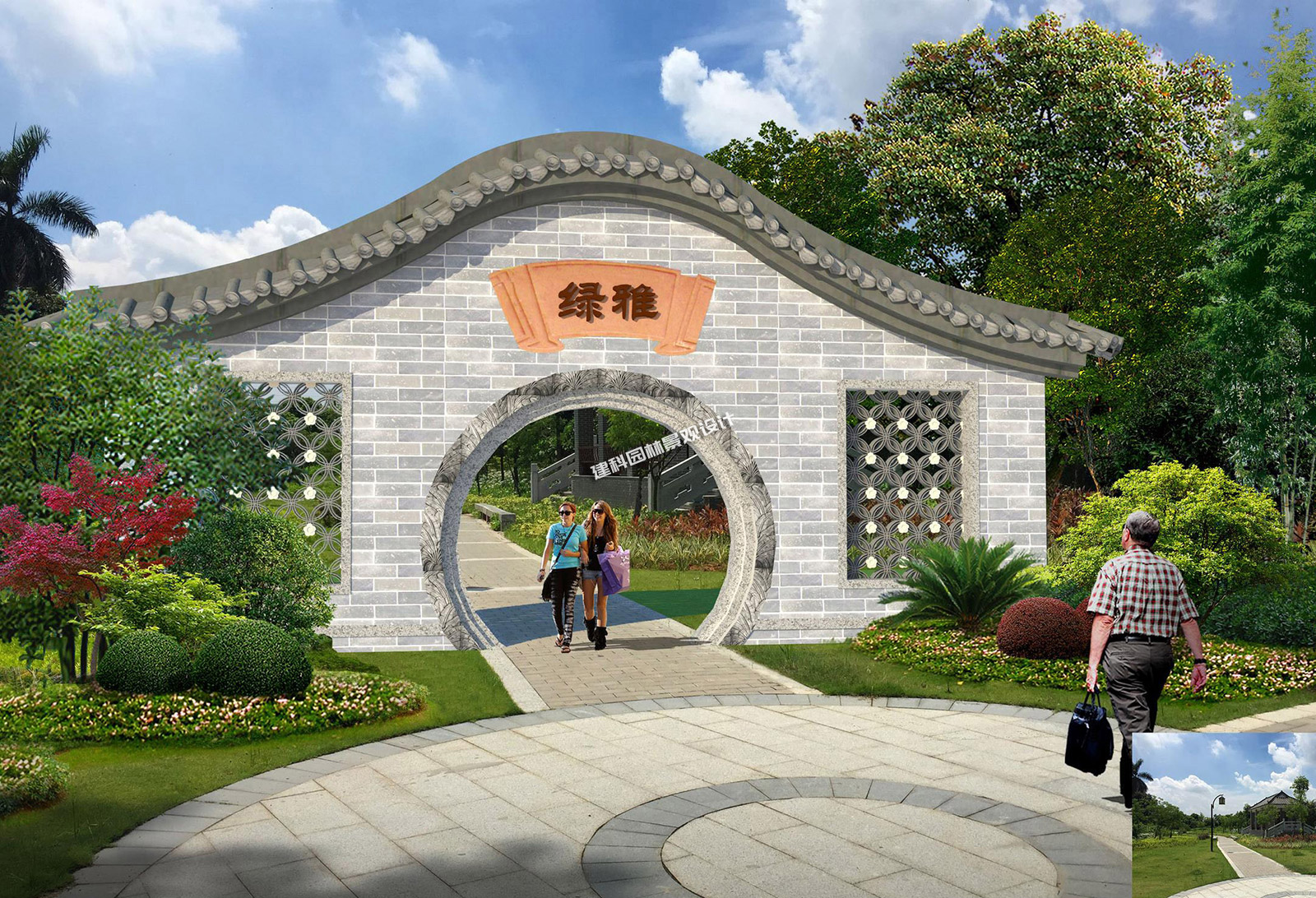 細涌尾涼棚周邊道路、小橋、綠化及新廳升級改造