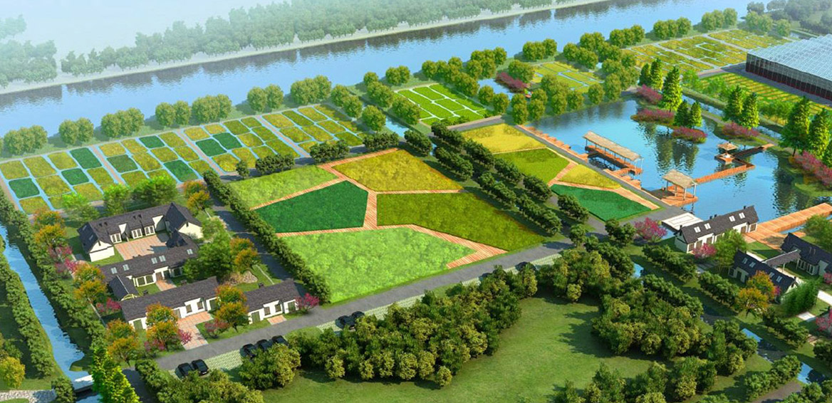 基頭及大汾觀光農業(yè)園鳥瞰圖